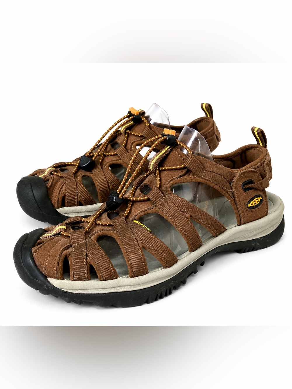 KEEN Whisper Waterproof Hiking Sandals Brown Women’s 8 Trail Comfort